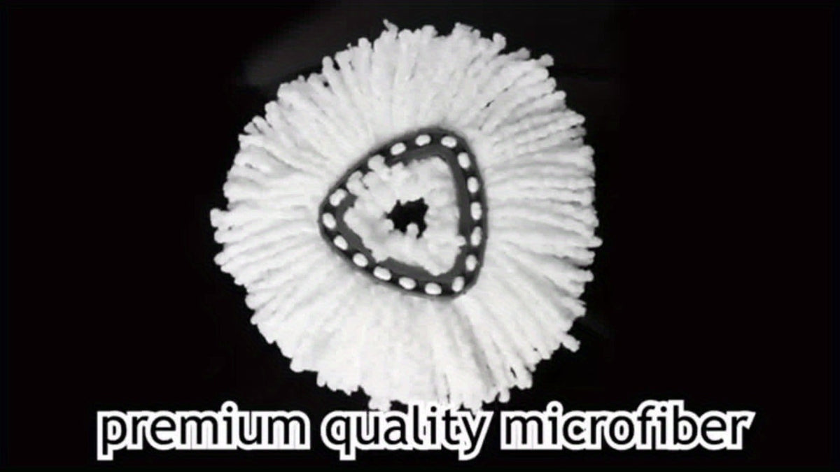 Microfiber Rotary Mop Replacement Heads 360 Degree Triangular Spin Mop Pads Refill Compatible with Rotary Mop Systems Deep Floor Cleaning 2