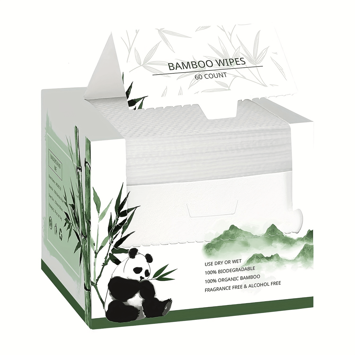 Disposable Facial Towels Bamboo Viscose Fiber Extra Thick Soft Cleansing Makeup Removal Face Towels for Sensitive Skin Travel 10x12 Inches