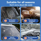 Windshield Snow Cover Frost Guard – Thickened Universal Car Front Window Snow Shield, All-Season Sun Shade Ice Frost Protection Cover
