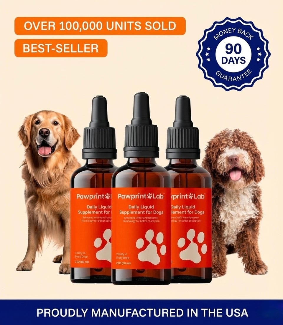 Liquid Dog Wellness Supplement 3 Bottles