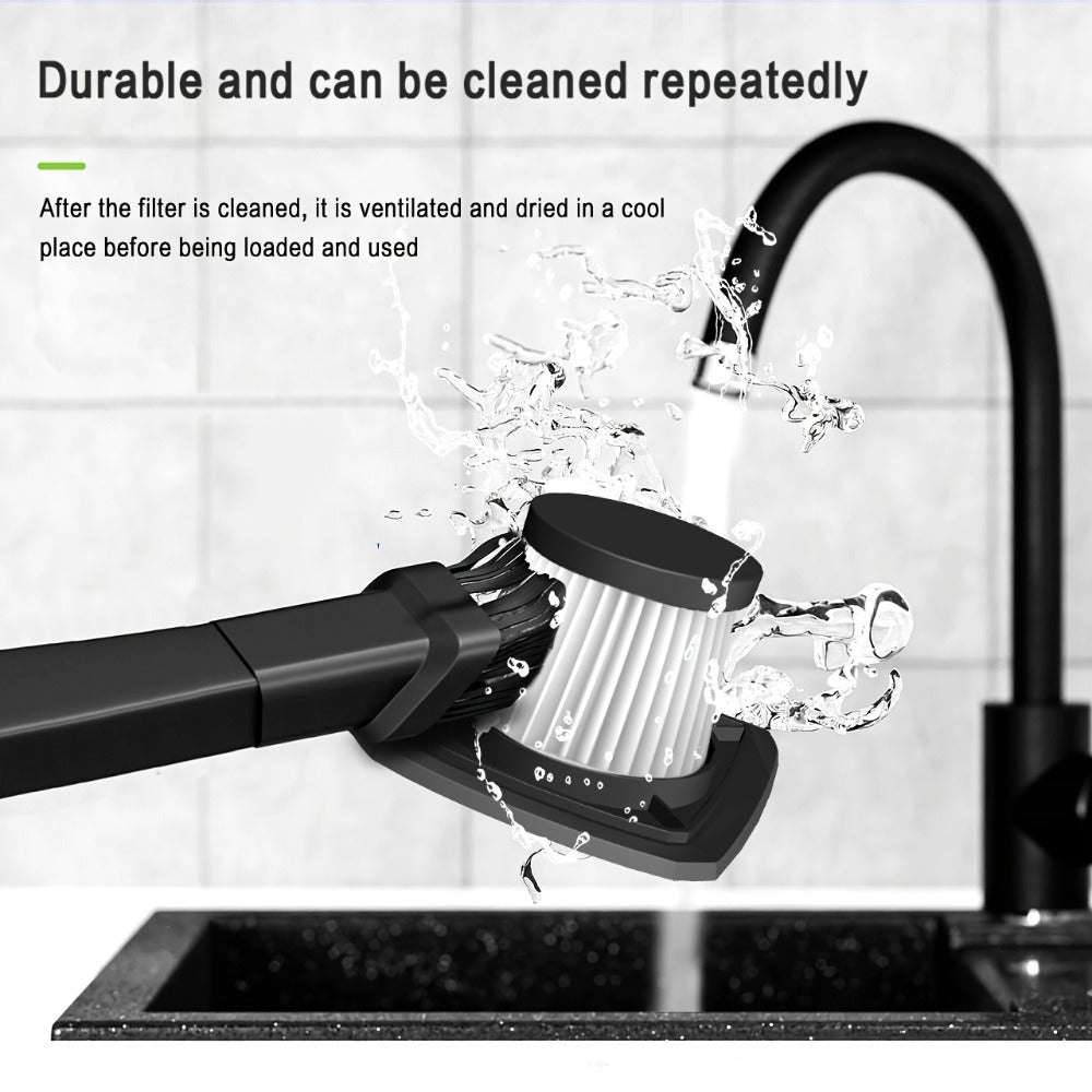 Handheld Cordless Vacuum Cleaner with Powerful Suction – Portable USB Rechargeable Mini Vacuum with Multiple Accessories for Car, Home