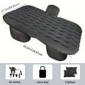Back-Seat Car Inflatable Mattress with Two Pillows, Air Pump and Carry Bag in Black or Dark Blue