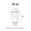 Disposable Clear PET Cups with Lids 50 Sets, Transparent Plastic Cups for Coffee Smoothies Cold Drinks Parties Picnics Travel