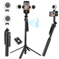 AI Tracking Tripod with Built-In LED Fill Light & Bluetooth Remote for an Everyday Personal Care Routine