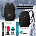 Ski Boot Bag Snowboard Backpack 40-50L Large Capacity Snow Gear Bag for Skiing Helmet Goggles Gloves Snowboard Accessories Winter Sports
