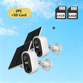 3MP Battery Outdoor Security Camera with Optional Solar Panel and Two- or Four-Camera 64GB Card Kits