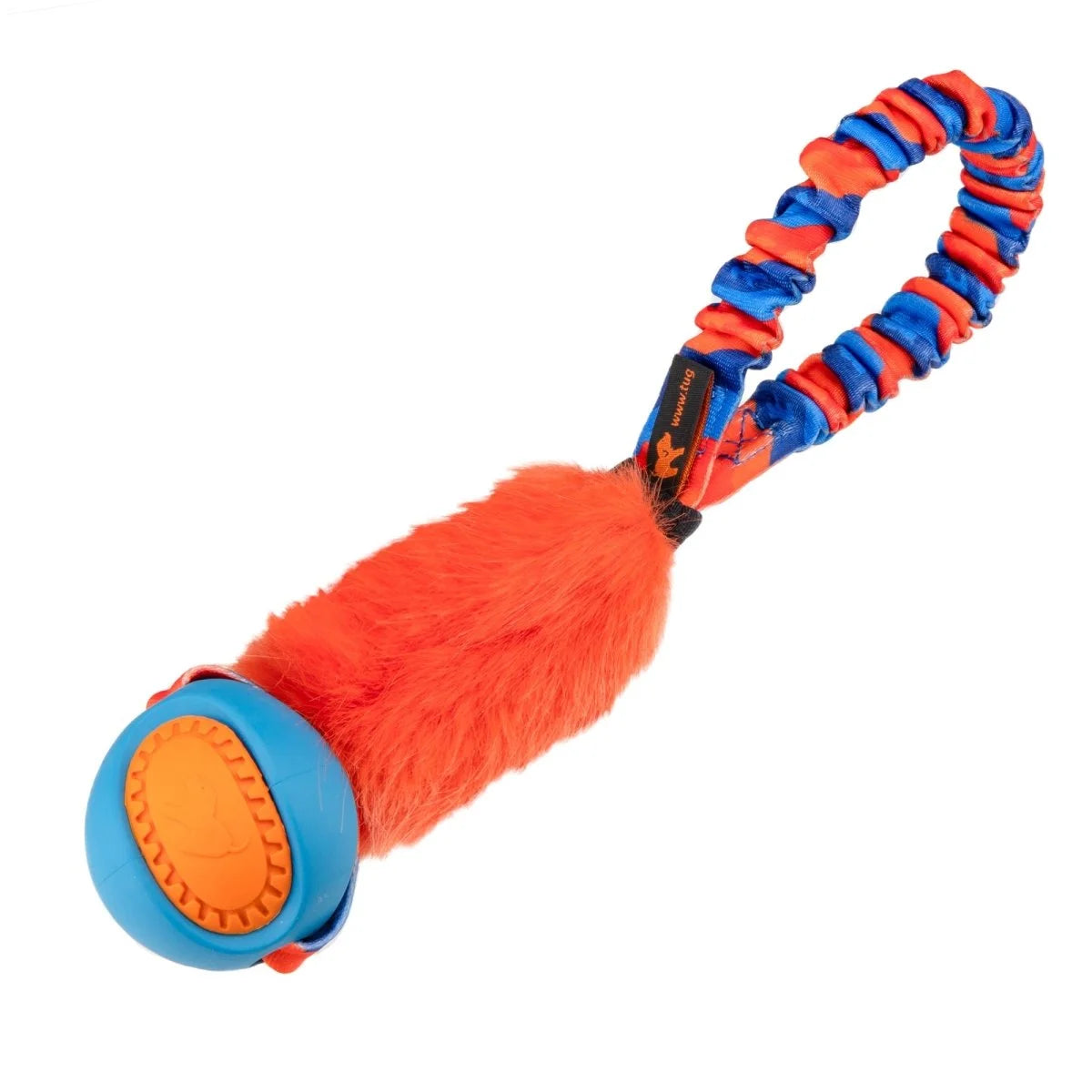 Pocket Tug and Fetch Dog Toy Orange Pattern