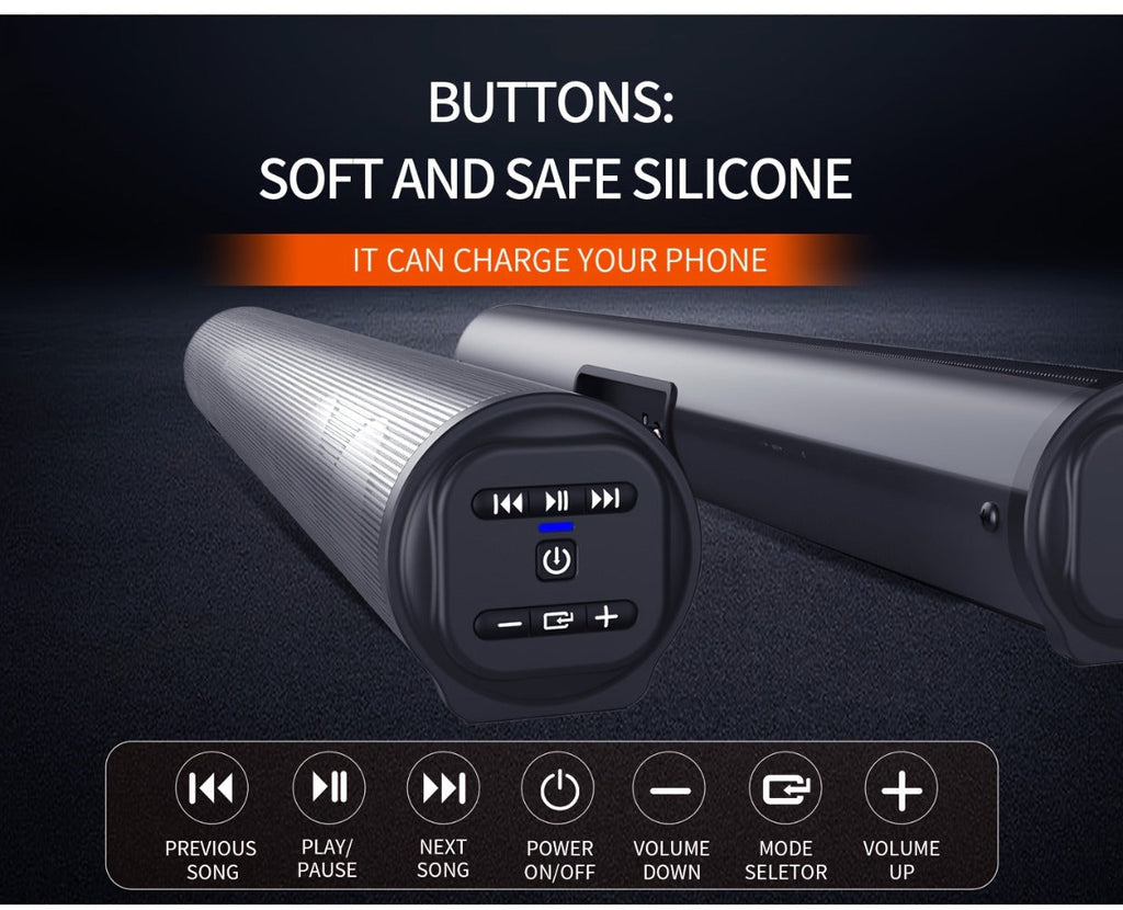 4D Echo Pearl Hi-Fi Soundbar with Subwoofer, Surround Sound Speaker System for TV, Computer & Laptop