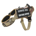 Tactical Dog Harness with MOLLE System & Control Handle Adjustable Reflective No-Pull Service Dog Vest for Walking Training