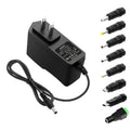 Fixed 5V 2A 10W AC/DC Power Adapter with Eight Tips, Type-C, Micro-USB and Barrel Connectors