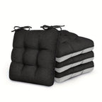 Memory Foam Chair Cushions 4/8 Pack, Non-Slip Seat Pads for Dining Chairs, Kitchen, Office & Patio – Indoor Outdoor Chair Pads M/L Size