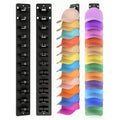 Hat Organizer Wall Mounted 2-Pack, 24-Cap Storage Hooks, Adhesive or Drill Install, Closet Entryway Bedroom Hat Rack