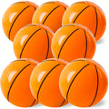 Inflatable Basketball Beach Ball 8 Pack 12 Inch for Birthday Party Decorations Pool Favors Goodie Bag Stuffers