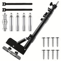 Wall-Mounted Ring Light with 45.7" Adjustable Boom Arm Stand, Alloy Triangle Wall Bracket for Photography Studio