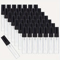 Mini Glass Spray Bottles 5ml 50 Pack Fine Mist Atomizer Refillable Black UV Glass Travel Perfume Bottles for Perfume Cologne Essential Oil