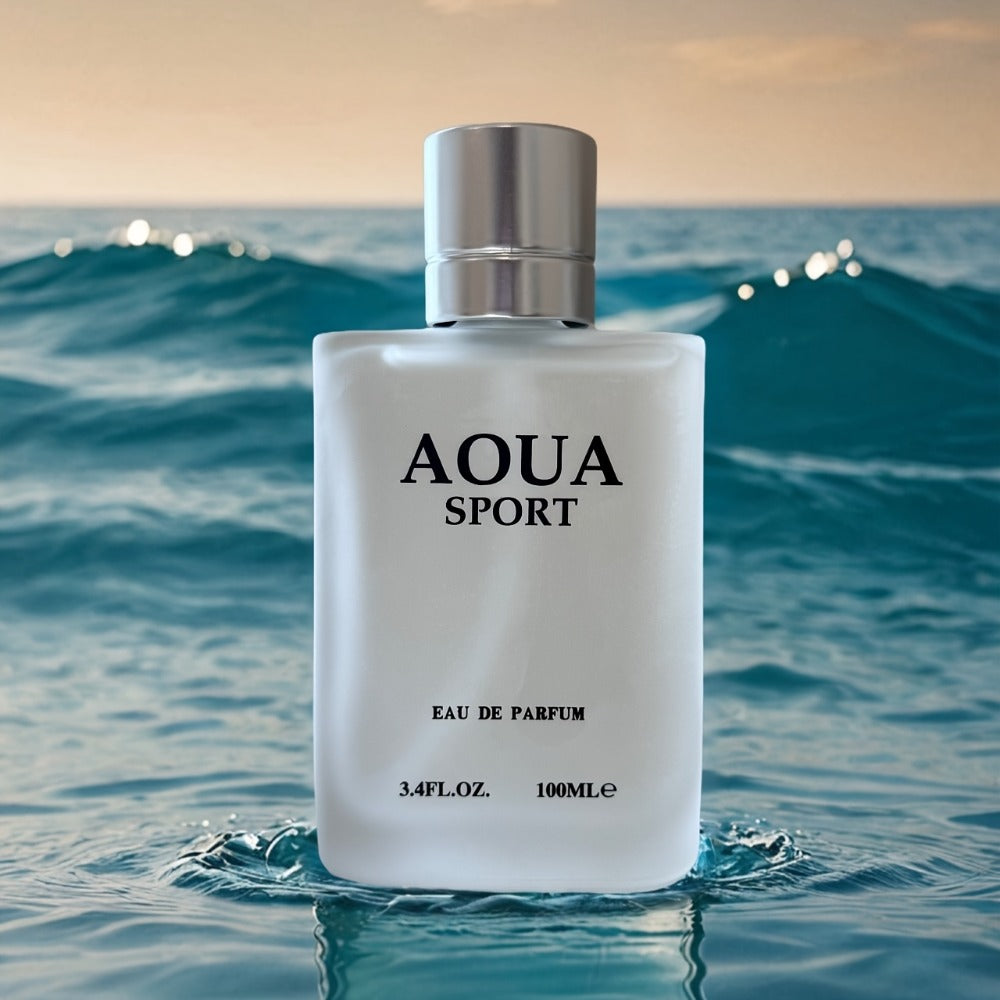Perfume for Men AOUA 3-Pack with Three 3.4 oz Bottles and Citrus, Jasmine, Woody-Musk Profile