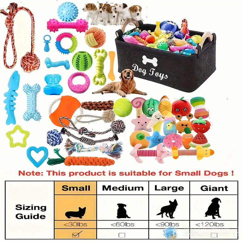 Interactive Dog Toy Set 6 or 12 Pieces Durable Fabric Chew Toys with Knot Toys Squeaker Balls Teeth Cleaning Training Toys for All Dog