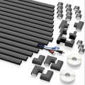 Wire Hider for Wall 15-Pack, 236 Inch No-Drill Paintable PVC Cord Cover, Conceals 3-4 Wires