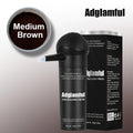 Hair Fiber Powder Kit with Tall Container and Directional Spray Applicator in Medium Brown or Black