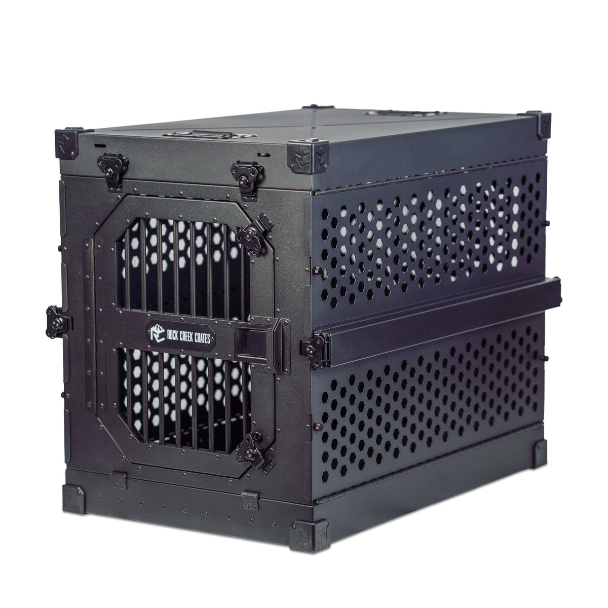 Collapsible Aluminum Dog Crate, 30" / Midnight Black