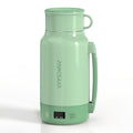 Electric Kettle by PANCERKA, 1L 400W Stainless Steel Interior with Seven Temperature Modes in Green or White
