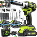 Cordless Impact Wrench Brushless Motor 3-in-1 High Torque, Rechargeable Battery, Design, Variable Speed