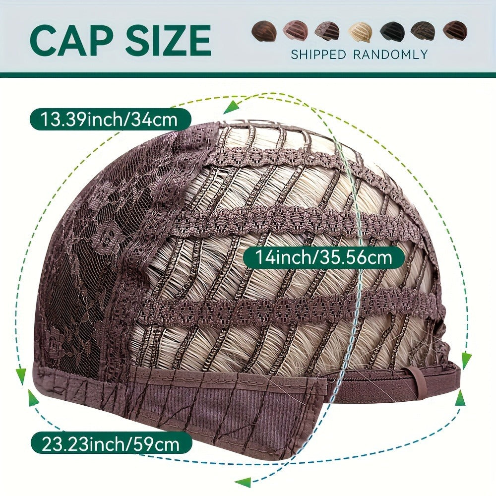 Synthetic Wig 22-Inch Gradient Blue Ombre Layers with Bangs, Adjustable Cap and Rose Hair Net