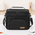 Insulated Lunch Bag with Adjustable Shoulder Strap – Leakproof Reusable Cooler Bag for Men Women Portable Fresh Keeper | Black Grey Blue |