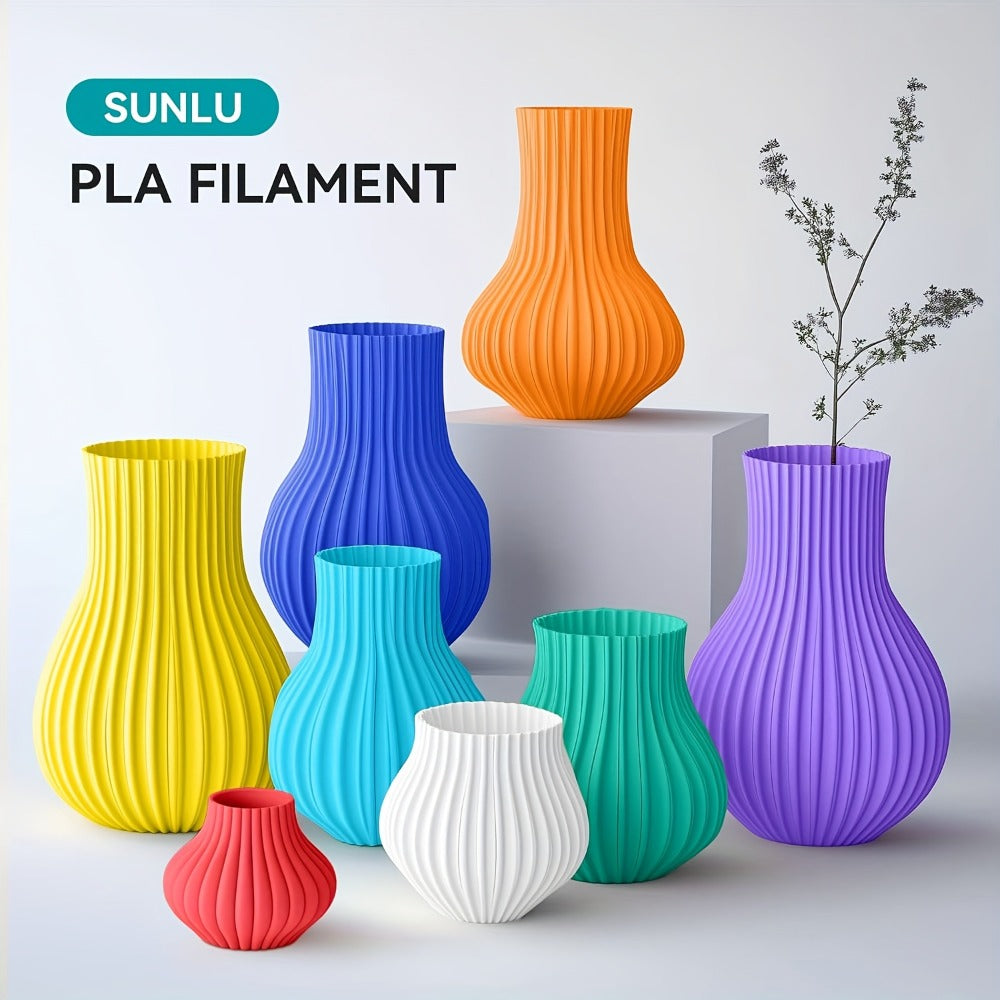 3D Printer Filament SUNLU PLA 1.75mm Eight-Roll Bundle with 250g Spools and Eight Color Options