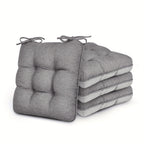 Memory Foam Chair Cushions 4/8 Pack, Non-Slip Seat Pads for Dining Chairs, Kitchen, Office & Patio – Indoor Outdoor Chair Pads M/L Size