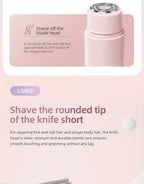 Electric Epilator for Women Double Head USB Rechargeable Hair Removal Shaver Bikini Trimmer Body Private Area Grooming Device