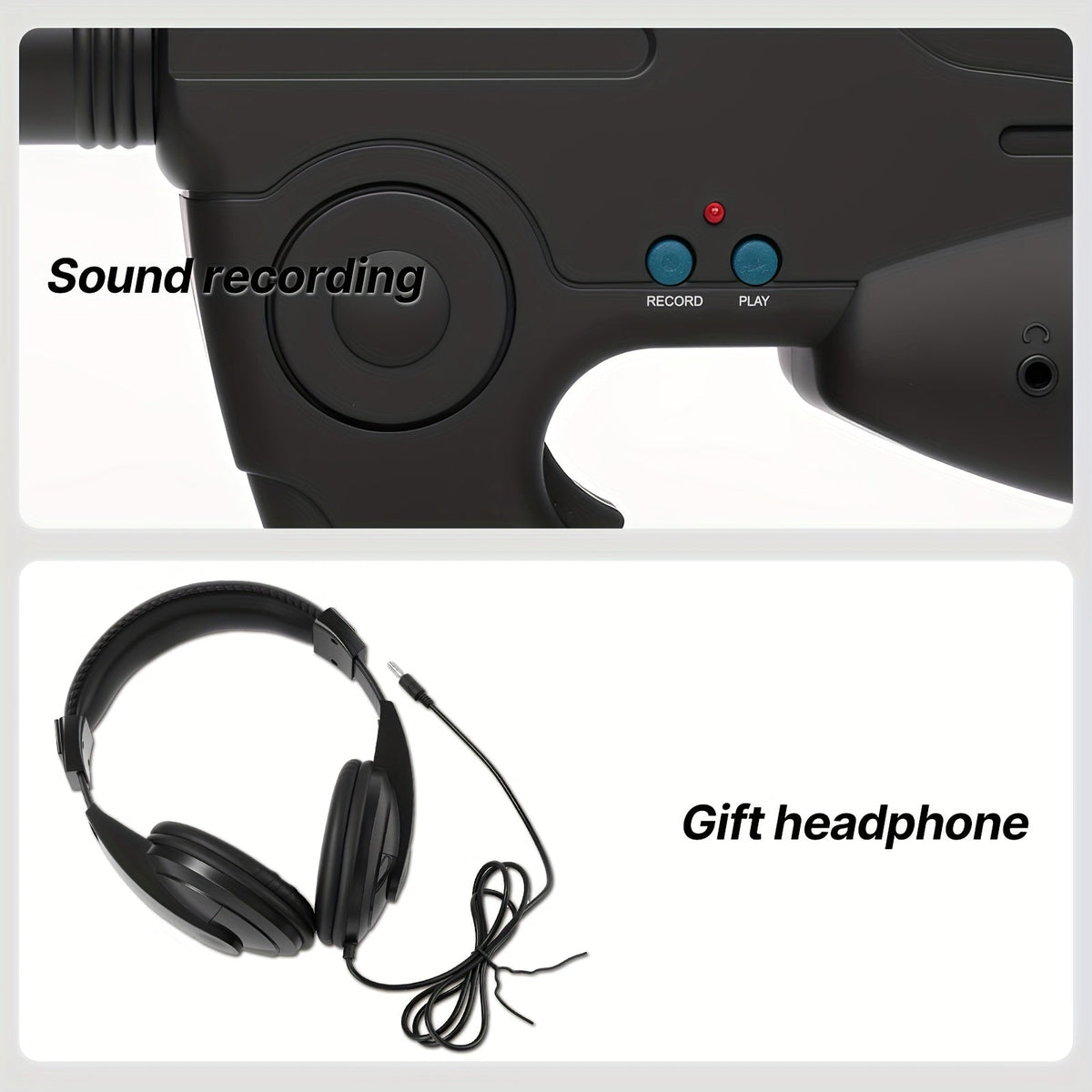 Bionic Ear Sound Amplifier with 8x Monocular Telescope, Long-Range Digital Audio Listening Device with Headphones for Bird Watching Nature