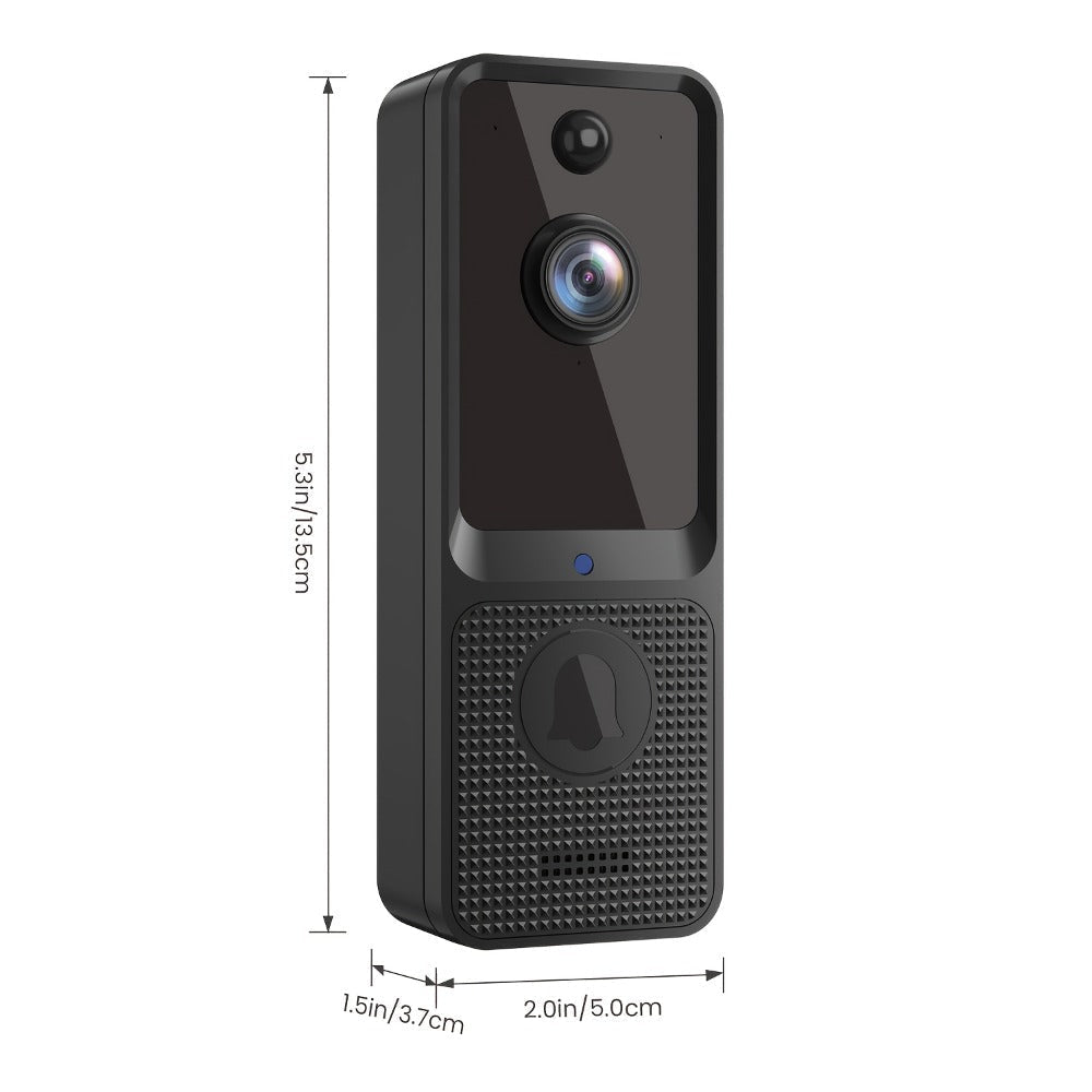 166° Wide Angle Video Doorbell 720P 2.4G 5G Dual-Band WiFi, Color Night Vision, AI Vehicle & Person Detection