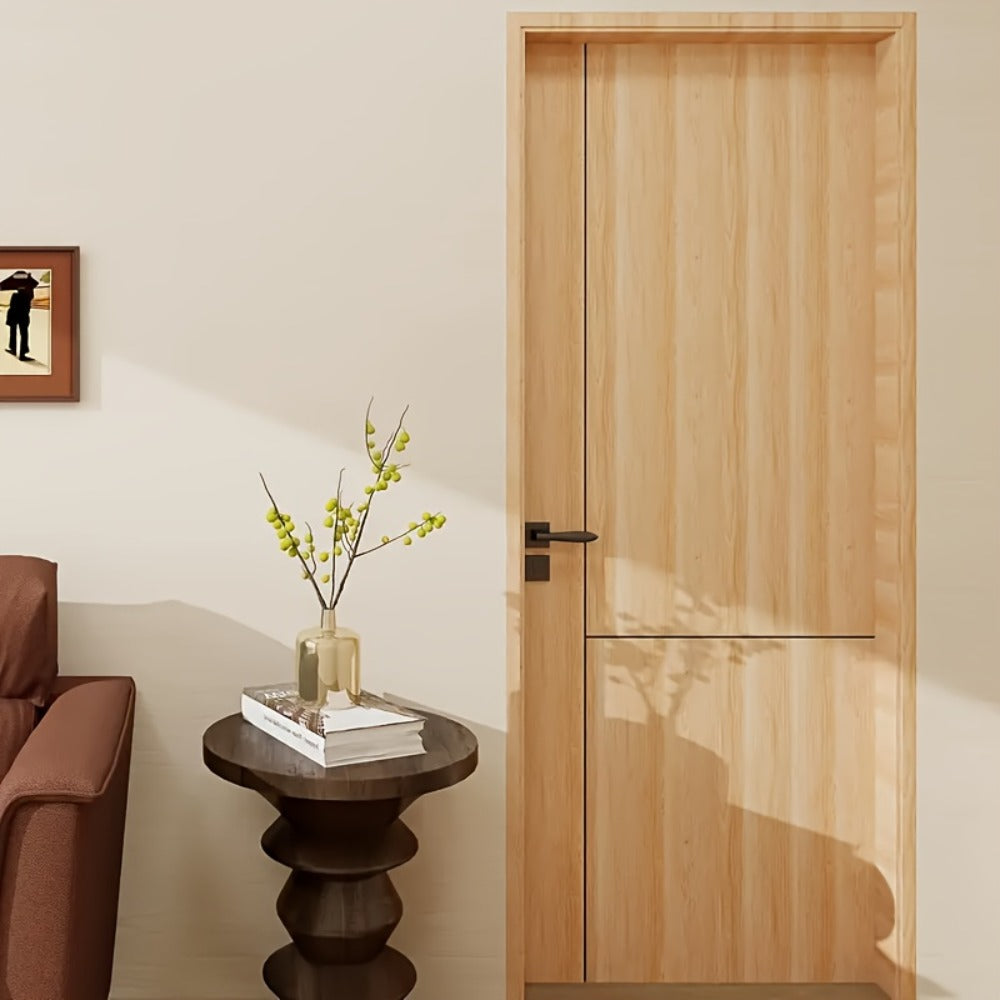 Wood Grain Door Sticker Self-Adhesive Removable Peel & Stick Door Wrap Film Vinyl Decal, for Entryways, Bedrooms and Living Spaces