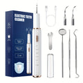Electric Tooth Cleaner Tartar Remover Rechargeable – 5 Speed Modes, LED Light, USB Charging, 2 Replaceable Brush Heads