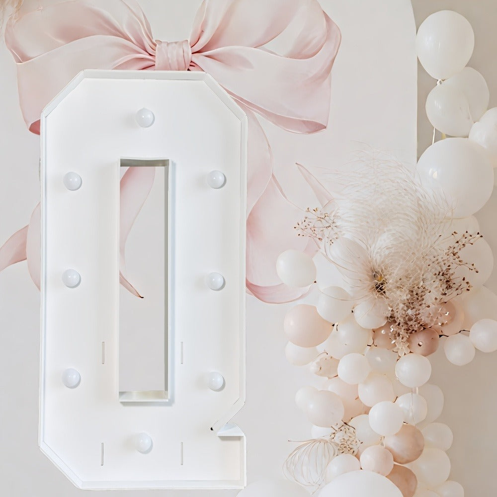 Marquee Letter Lights 3ft LED Light Up Letters for Weddings, Proposals & Celebrations – Cool White Lighted KT Board DIY Display Frame