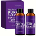 ROZINO-Labeled Purple Shampoo and Conditioner Two-Piece Set in 100g Bottles with Matching Presentation Box