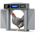 Chicken Coop Door, Timer Light Sensor Anti-Pinch Auto Open for Garden, Patio and Yard Use, with Listed Configuration