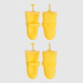 Waterproof Silicone Dog Rain Boots Yellow / 1