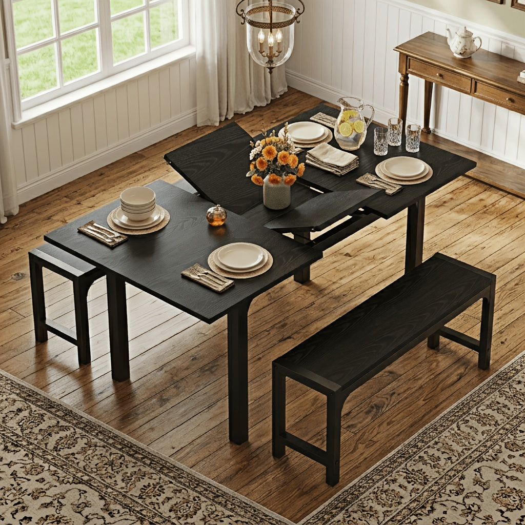 Dining Table Set for Work, Display, and Everyday Use in Kitchen