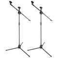 Dual-Clamp Iron Microphone Holder with Adjustable Stand for Stage and KTV