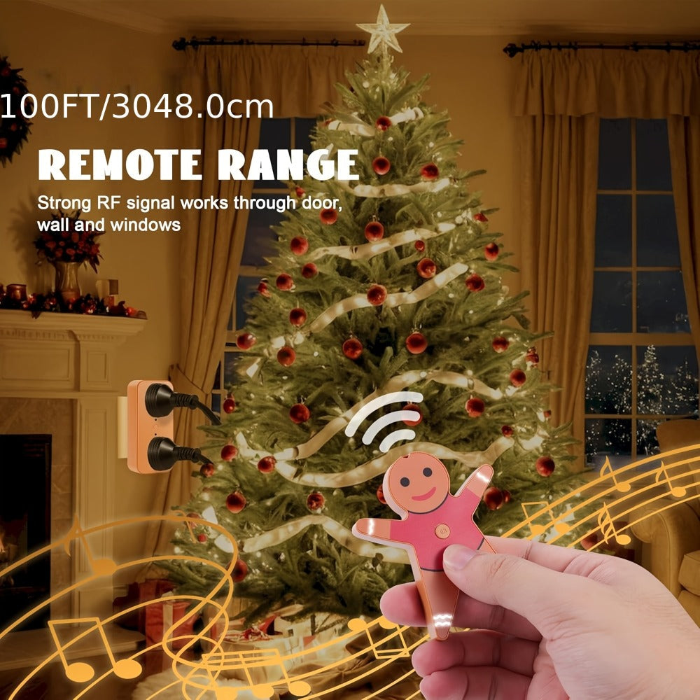 Christmas Tree Remote Control Socket with Built-in Music Function for an Everyday Personal Care Routine