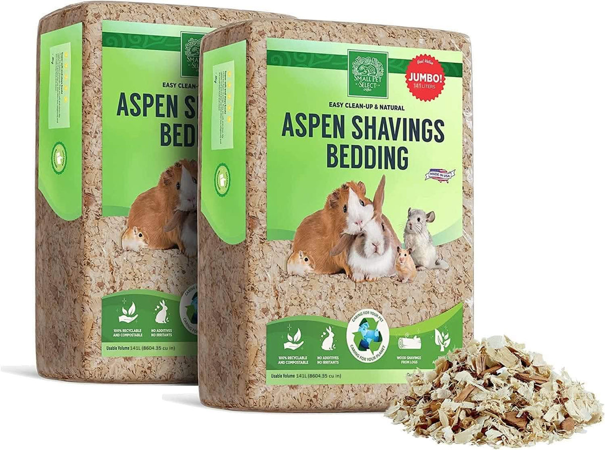 Aspen Shavings Small Pet Bedding 2- Pack 141L