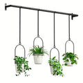 Hanging Planter | Adjustable Metal Wall Rack Indoor Herb Window Pot