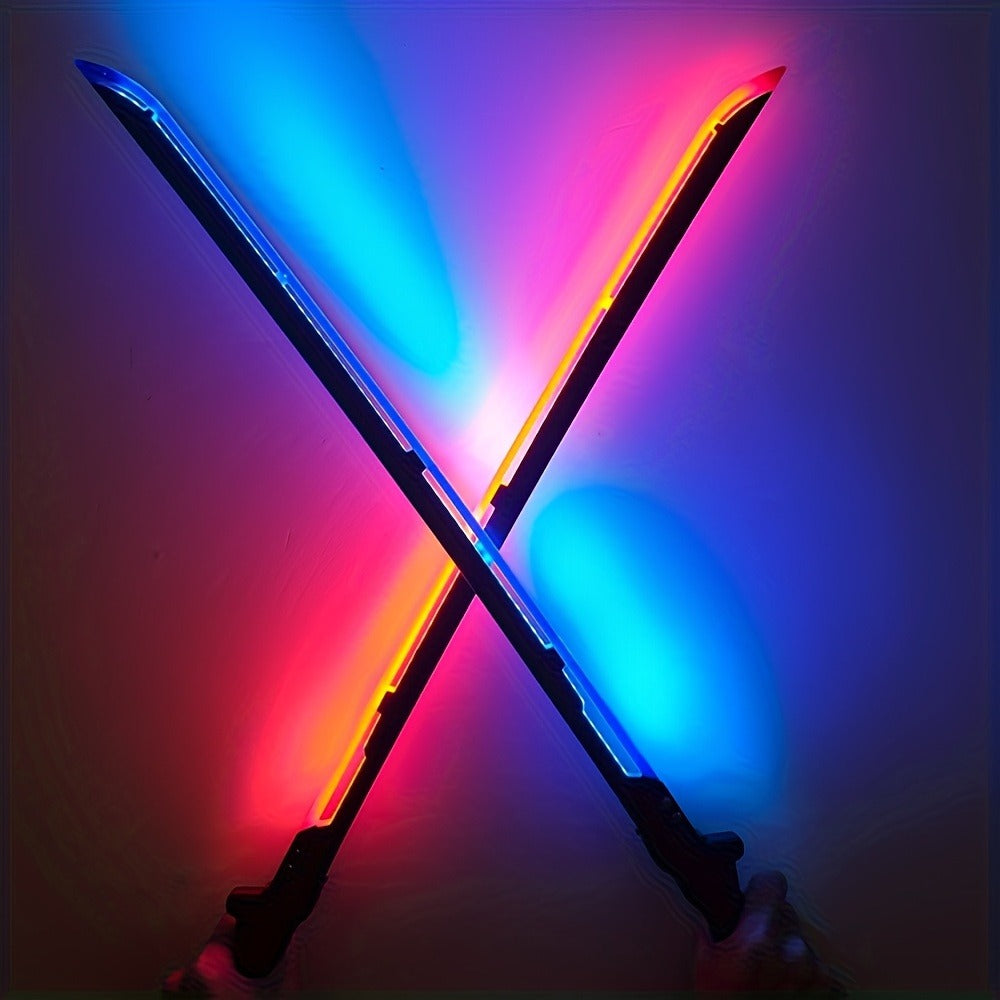 LED Cyberpunk Katana Prop 80cm Acrylic Luminous with the Listed Color, Size or Set Options for Everyday Use