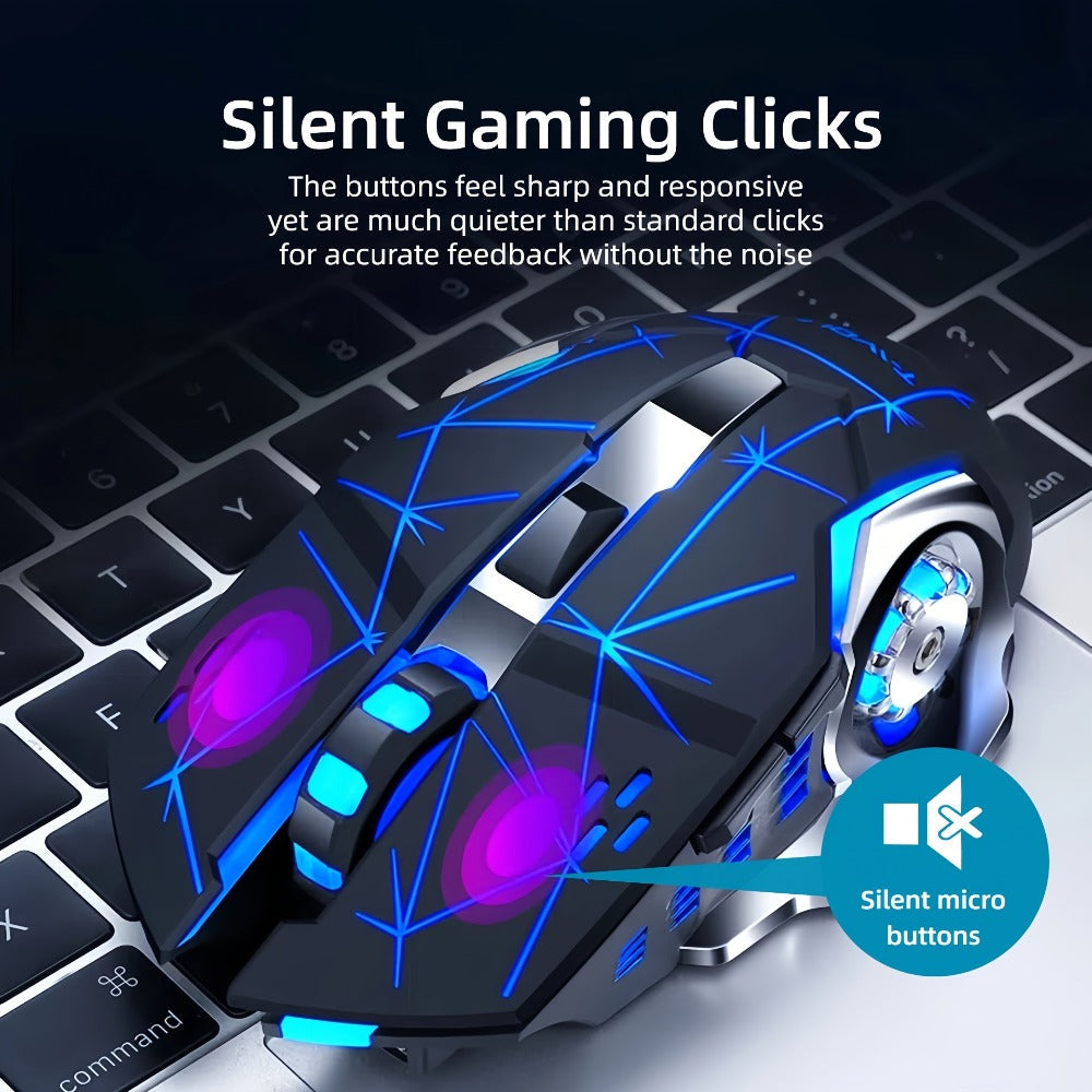 Wireless Gaming Mouse RGB Rechargeable T-WOLF 2.4GHz Large Mouse for PC Laptop Tablet Mac for an Everyday Personal Care Routine