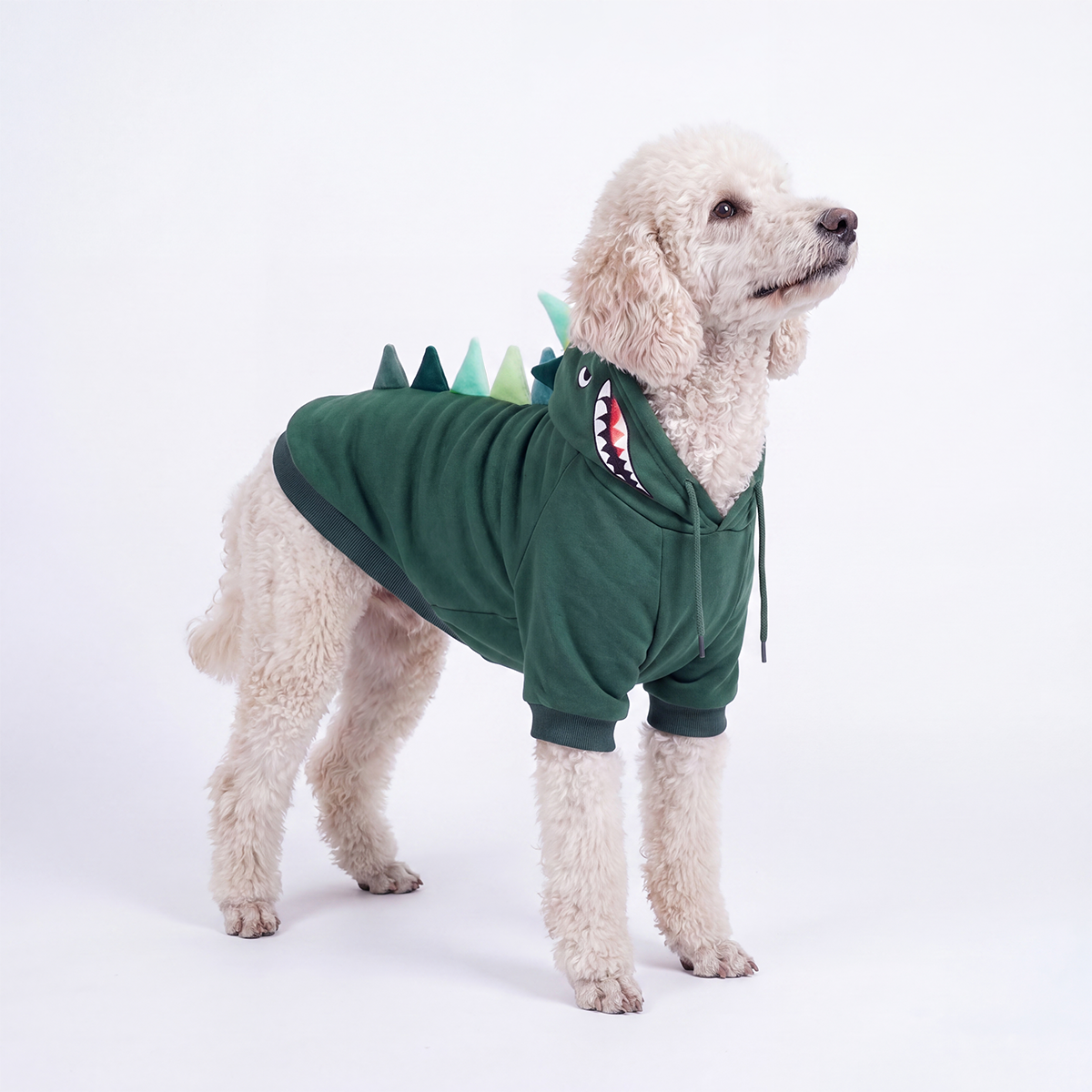 Halloween Dog Hoodie, Halloween Dinosaur Hoodie / 2XL