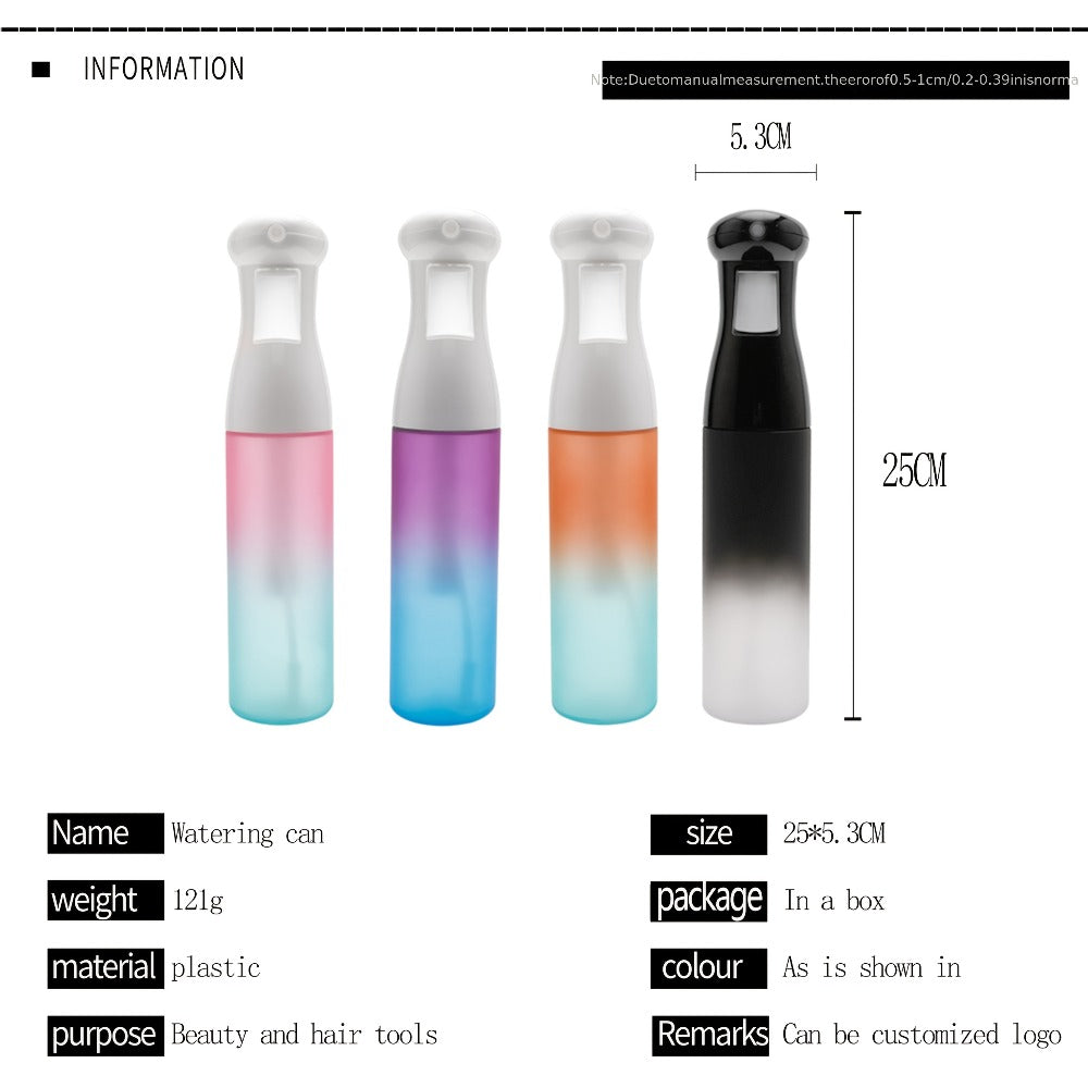 Fine Mist Spray Bottle 300ml Frosted Anti-Slip BPA Free Barber Hair Spray Water Bottle for Curly Hair Styling Salon Skincare Plant Misting
