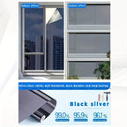 One Way Window Film Static Cling No Glue UV Blocking Heat Control Reflective Mirror Film for Home Office Bathroom