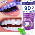 Two-Pack 100g Purple Mint Toothpaste with Hydroxyapatite and Niacinamide Listed on Ingredient Panel